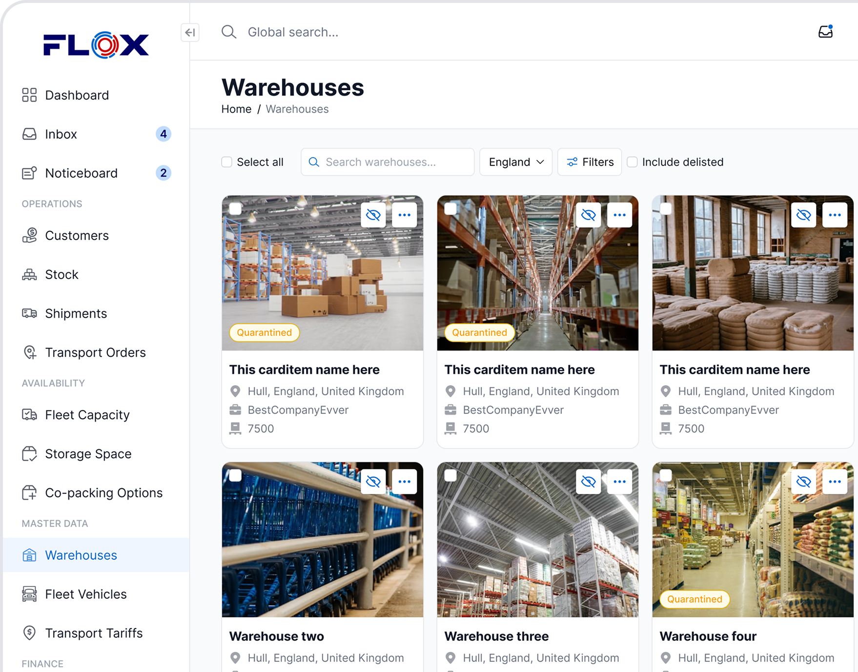 FLOX Warehousing Service
